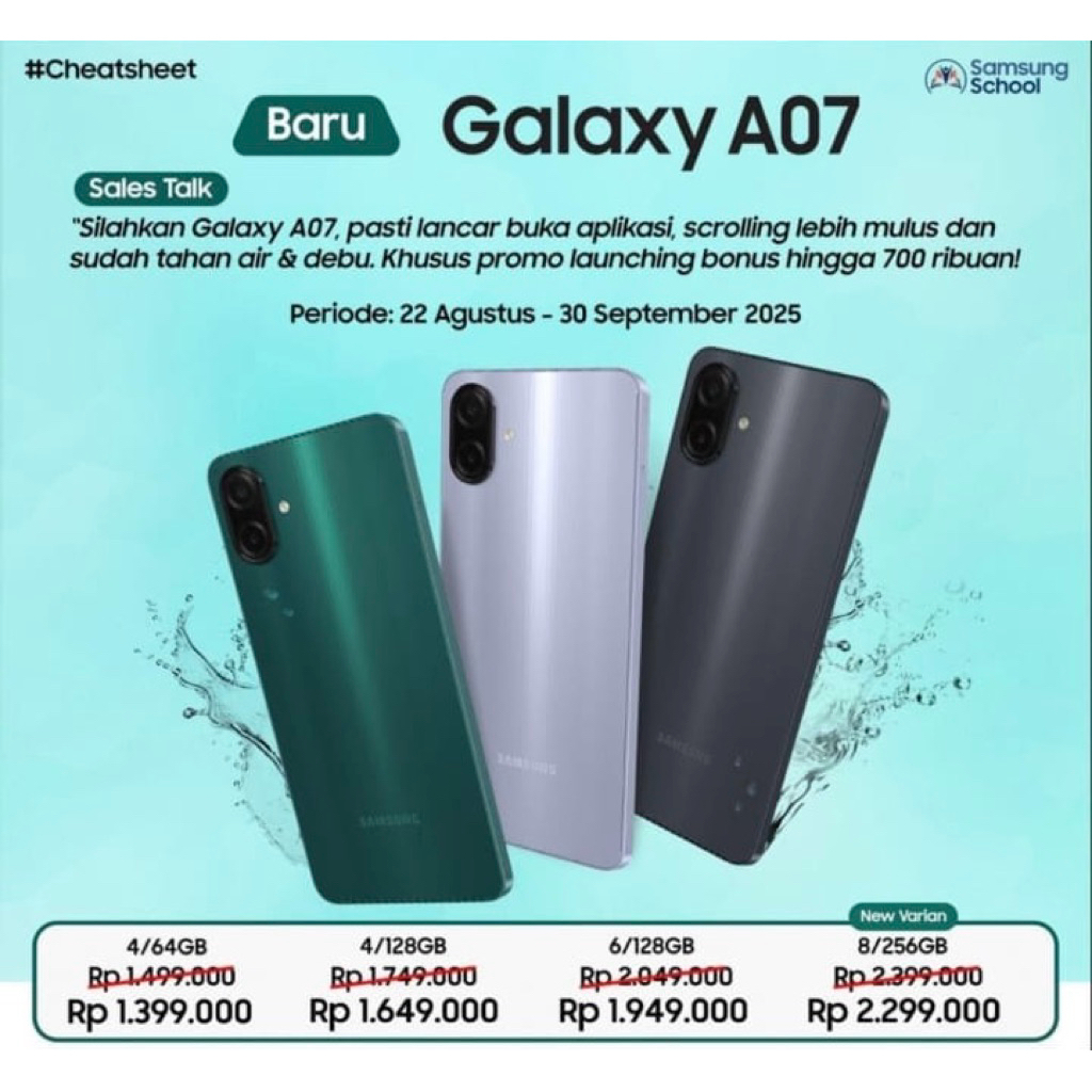 SAMSUNG GALAXY A07 Ram 6/128GB