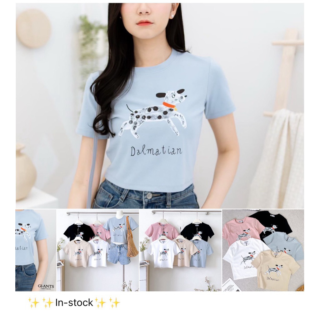[READY STOK] GIANT’S CROP TEE DALMANTIAN IMPORT BKK