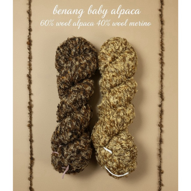 Benang baby alpaca - alpaca yarn - teddy yarn