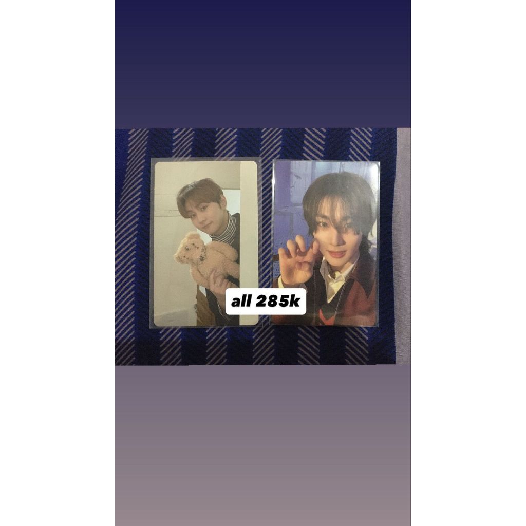 Photocard Jungwoon Maung Boneka