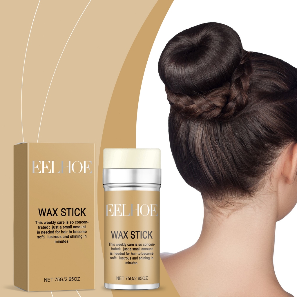 EELHOE wax stick rambut 75g Anti-Frizz wax stick rambut Wax Finishing Rambut Alami hair wax