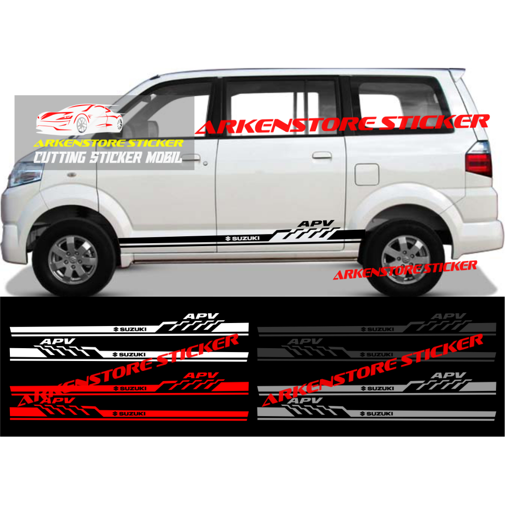 Promo sticker mobil apv cutting sticker stiker mobil suzuki apv stiker apv