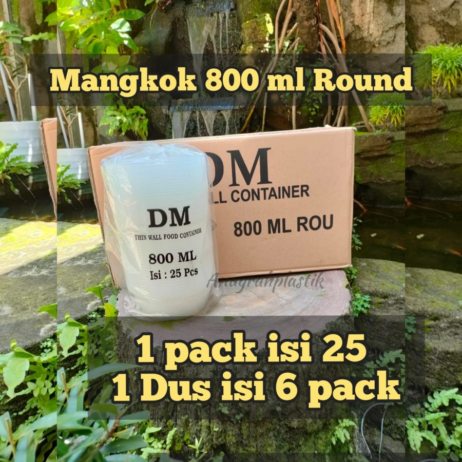 Thinwall Mangkok DM 650 ml, 660 ml, 1000 ml, 2000 ml / Thinwall Mangkok DM / Thinwall Container PER 