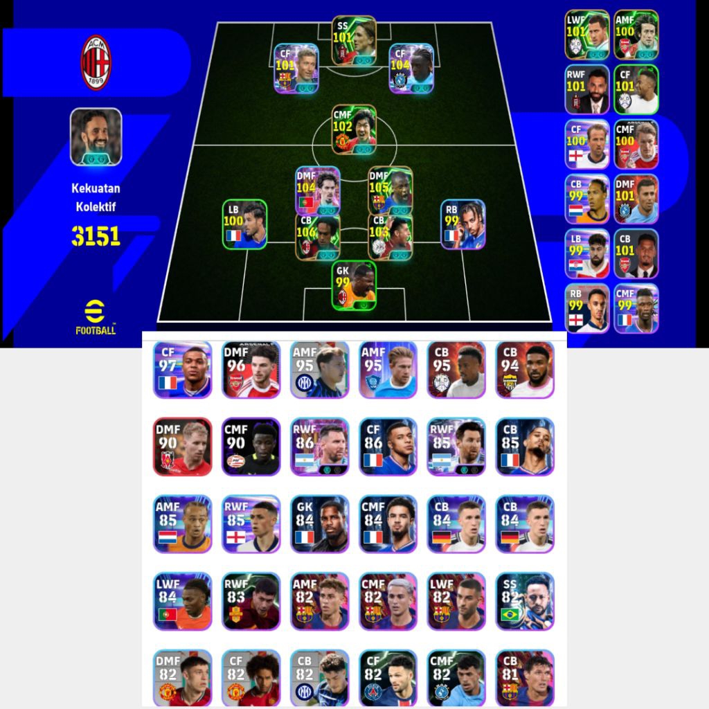 Konami Games Akun Efootball/PES 2025/2026 TDK TAUT GP Resmi 100% Terpercaya Aman Digunakan Harga Ter