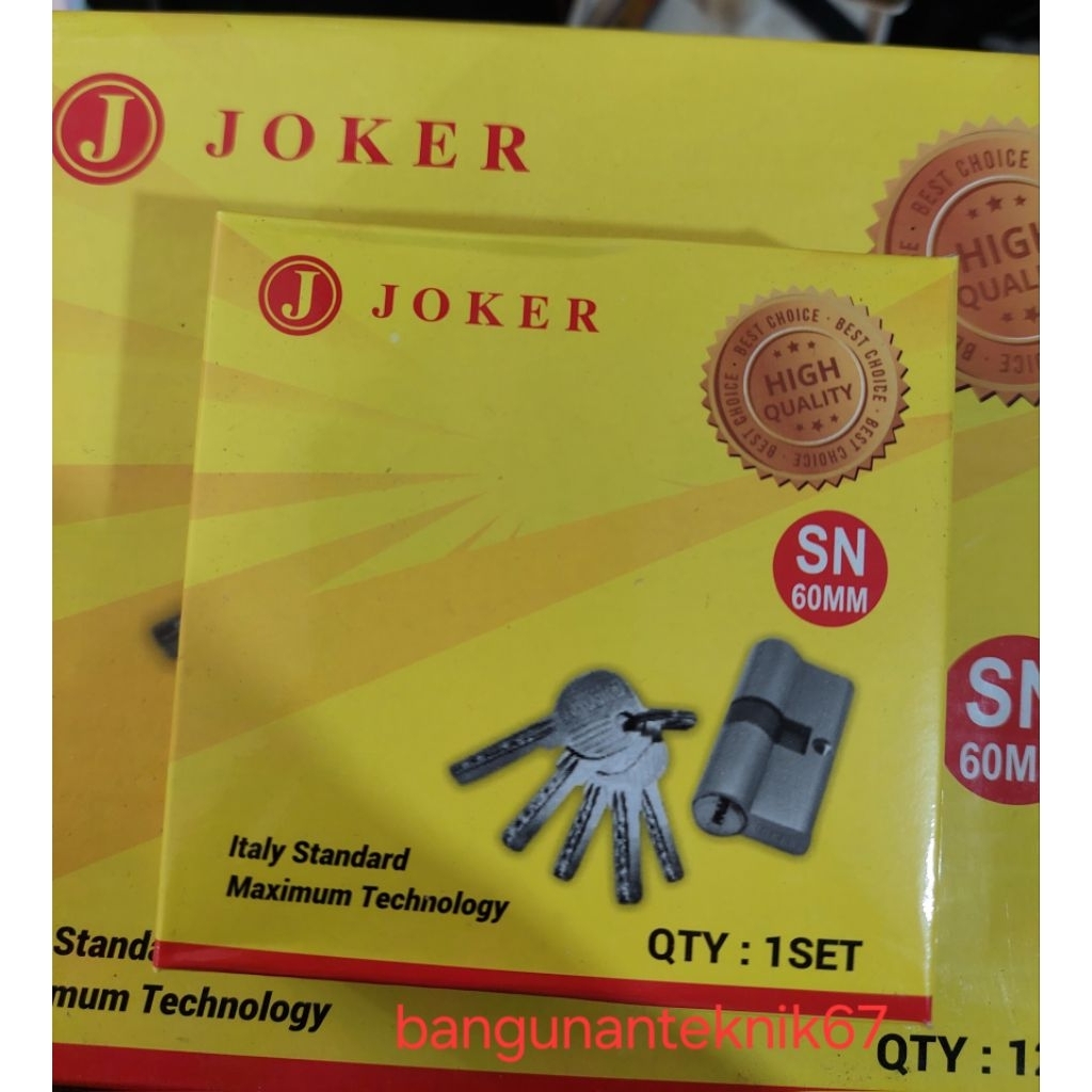 Cylinder Kunci Besar joker Kotak Gabus SN