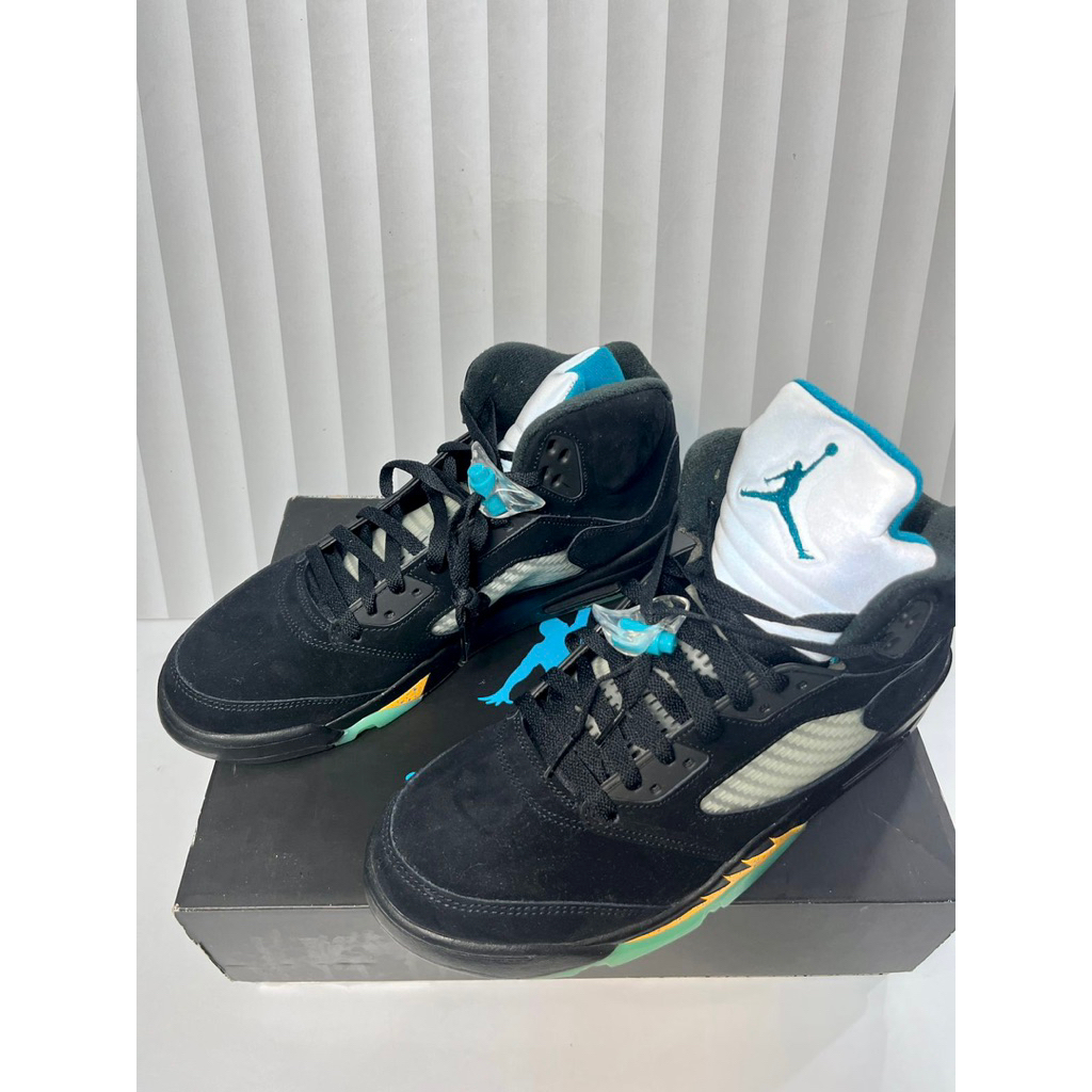 Nike air jordan 5 retro aqua original resmi (100%) authentic