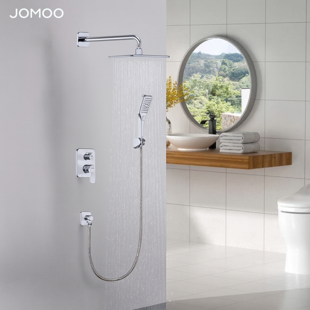 JOMOO Conclead Shower Mandi Dengan 2 Keluaran Air Panas dan Air Dingin