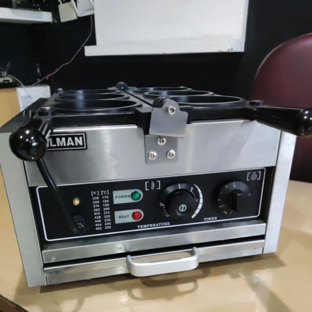 mesin waffle coin listrik