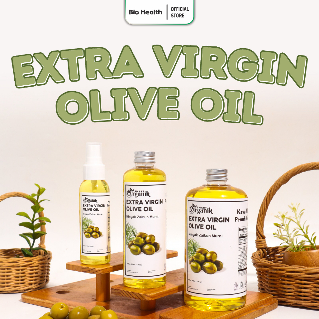 SMART ORGANIK Extra Virgin Olive Oil Minyak Zaitun Murni Cold Pressed Asli Original
