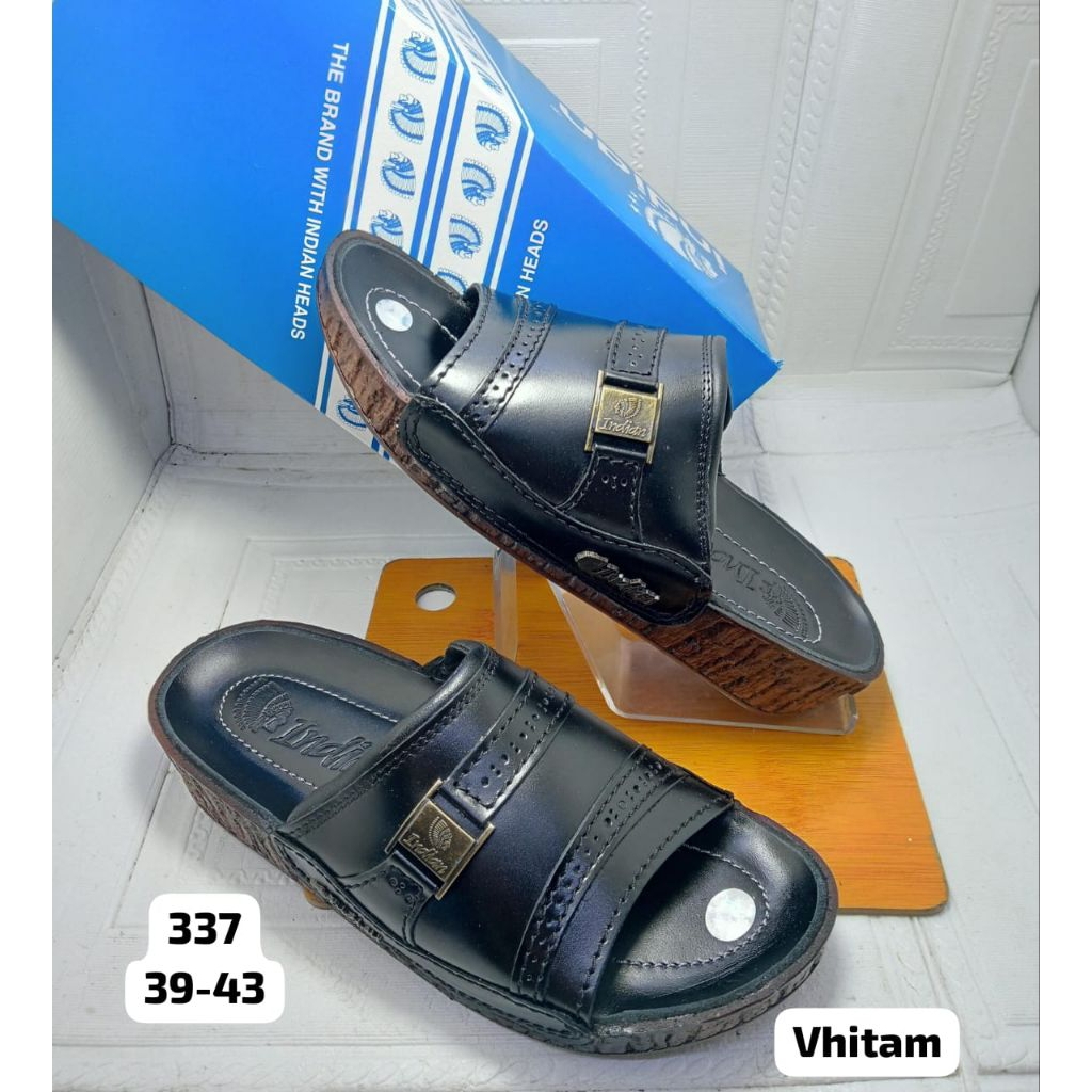 337 SANDAL KULIT ASLI PRIA INDIAN