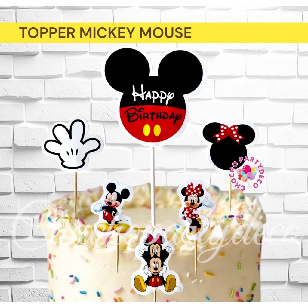 Topper MICKEY MOUSE / Topper Kue MICKEY MOUSE