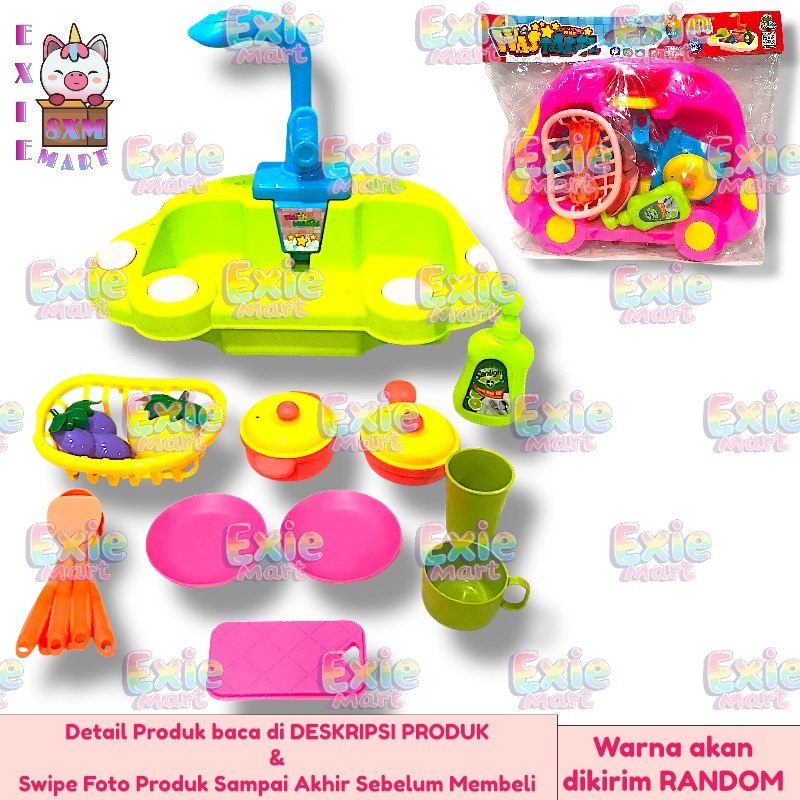 MAINAN ANAK FUN KITCHEN SINK WASTAFEL TEMPAT CUCI PIRING [OCT1128] - MAINAN WASTAFEL BENTUK MOBIL