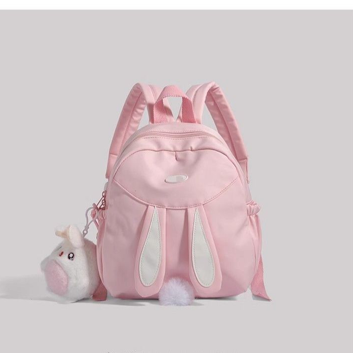 Tas Ransel Cantik dengan Telinga Kelinci Lucu - Tas Sekolah Kecil Anak untuk Perjalanan Liburan