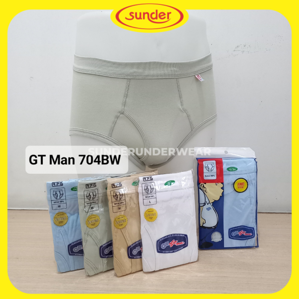 Celana Dalam Pria Gt Man 704 Cd Katun Gt Men 704BW M L XL Jumbo Original