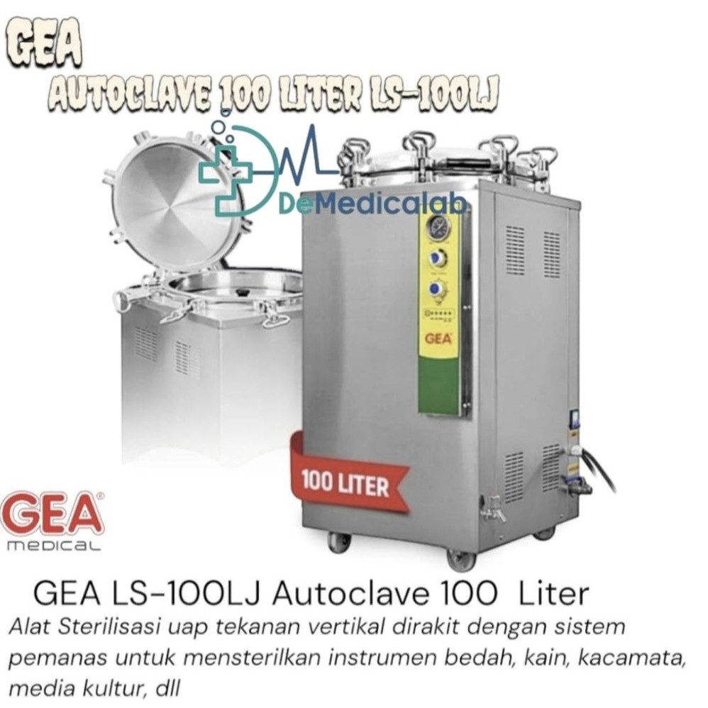 Autoclave GEA LS-100LJ 100 Liter / LS 100 LJ 100Liter GEA Autoclave 100 Liter Steam Sterilizer Steri