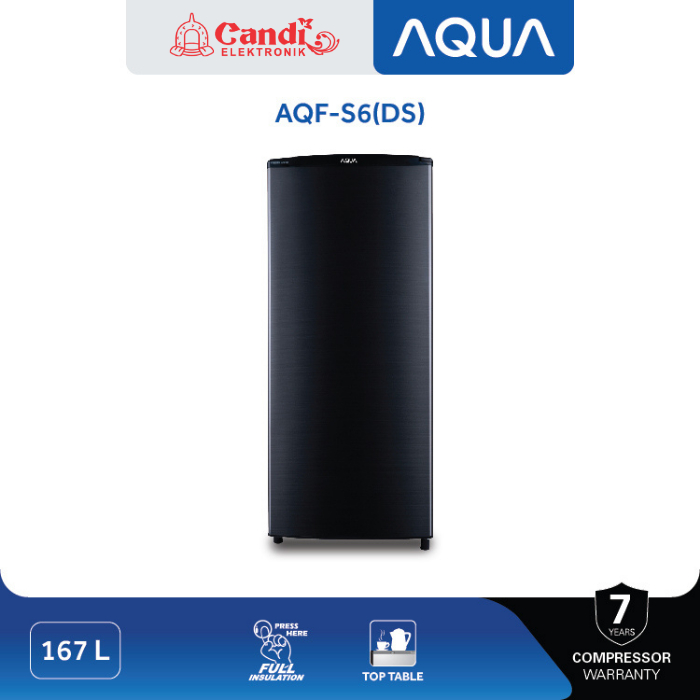 AQUA FREEZER AQF-S6(DS) 6 RAK 167 LITER AQF-S6DS