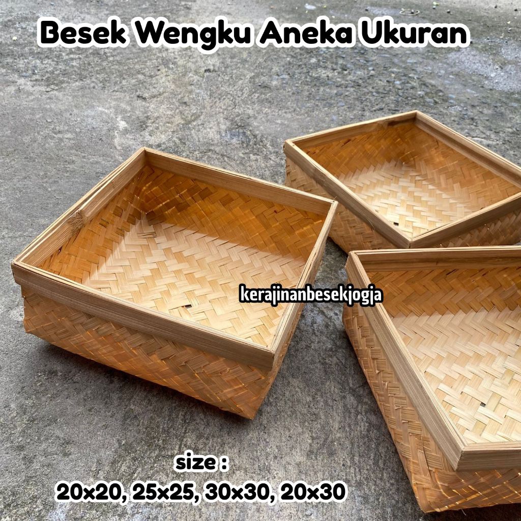 BESEK WENGKU ANEKA UKURAN | besek bambu besek makanan bingkisan hantaran besek bambu besek cantik be