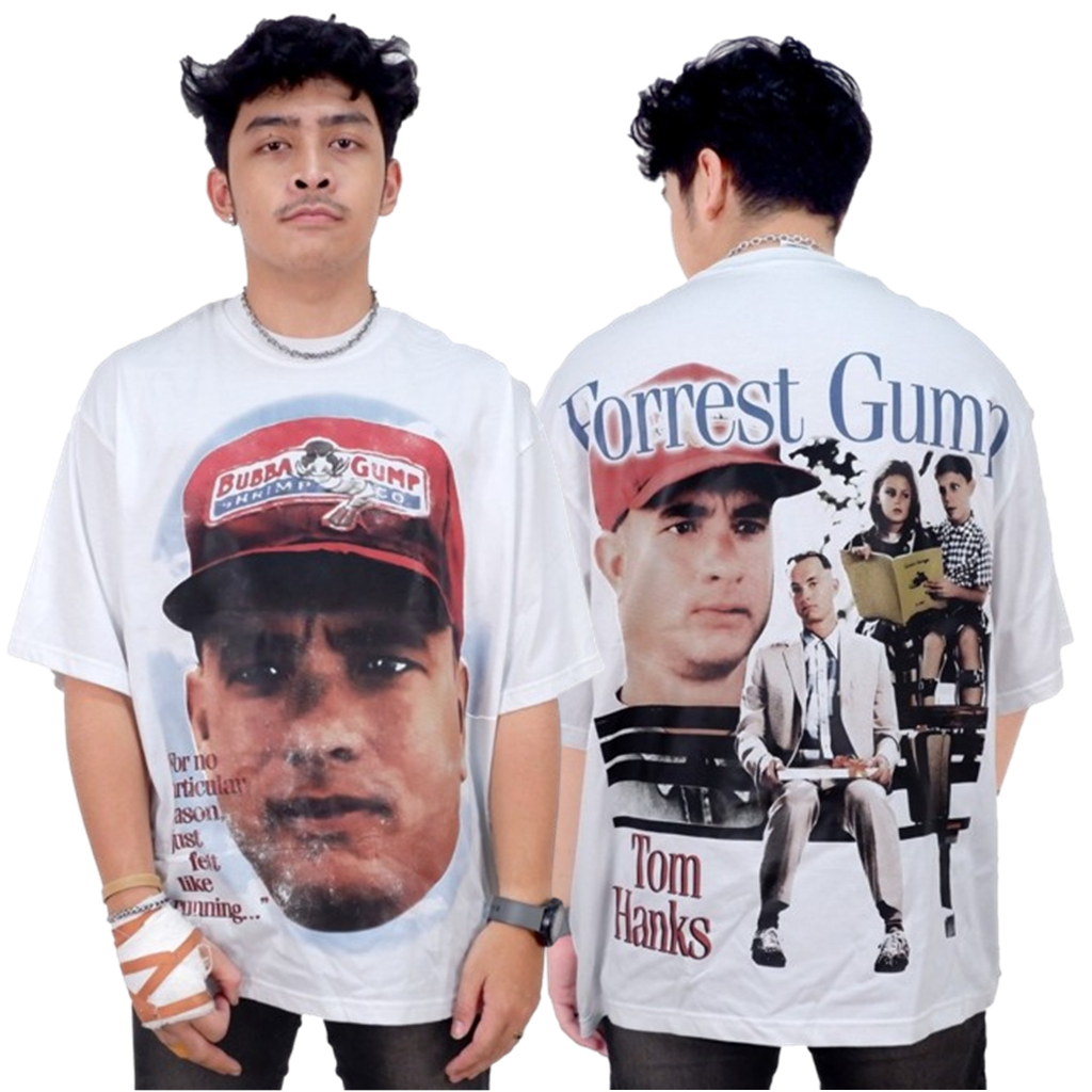 Forrest Gump Tom Hanks American Movie Film T-shirt Sport Bootleg Vintage Oversize