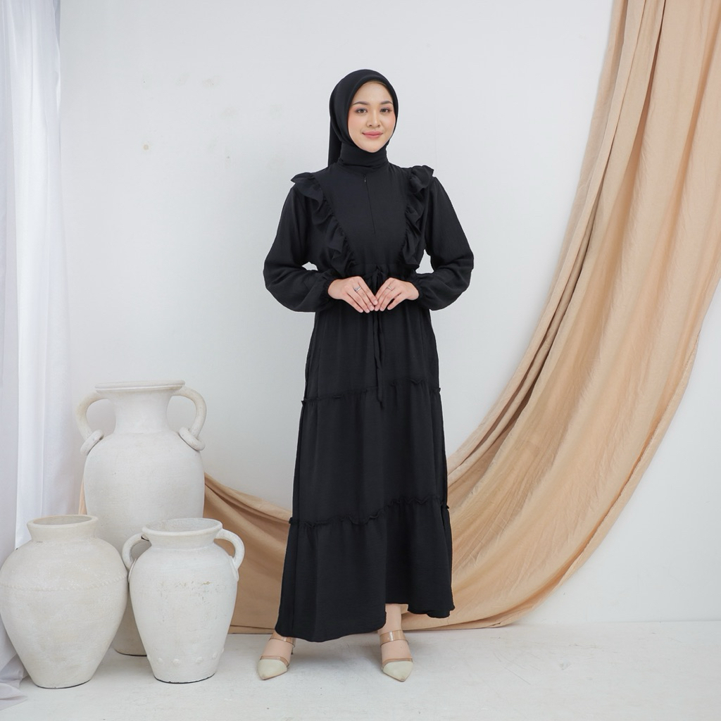 Gamis embos/ gamis kringkel polos