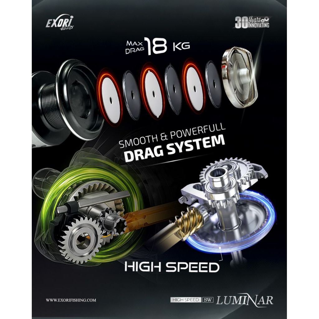 Reel exori luminar /reel exori terbaru/reel murah/reel powerhendle