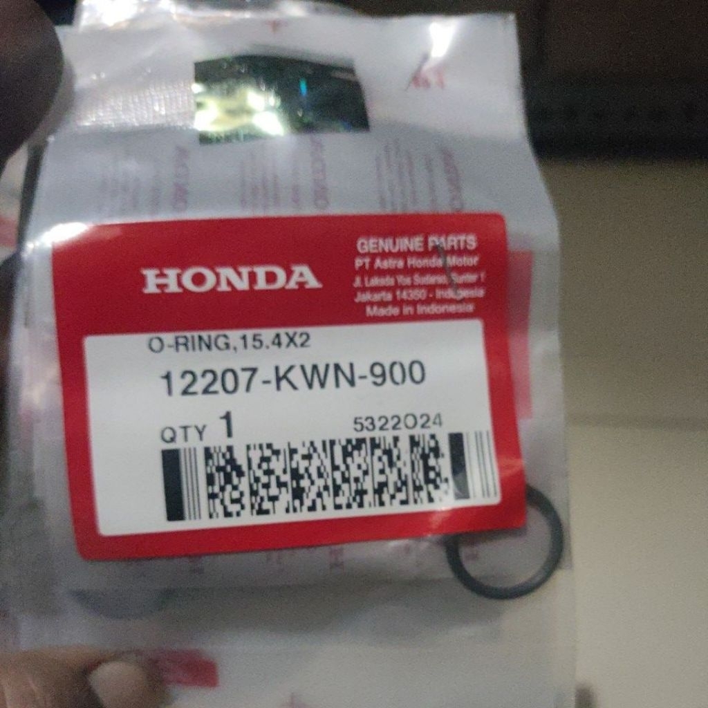 12207-KWN-900 HGP AHM 100% ORIGINAL ORING THERMOSTA VARIO 125 150 12207KWM900