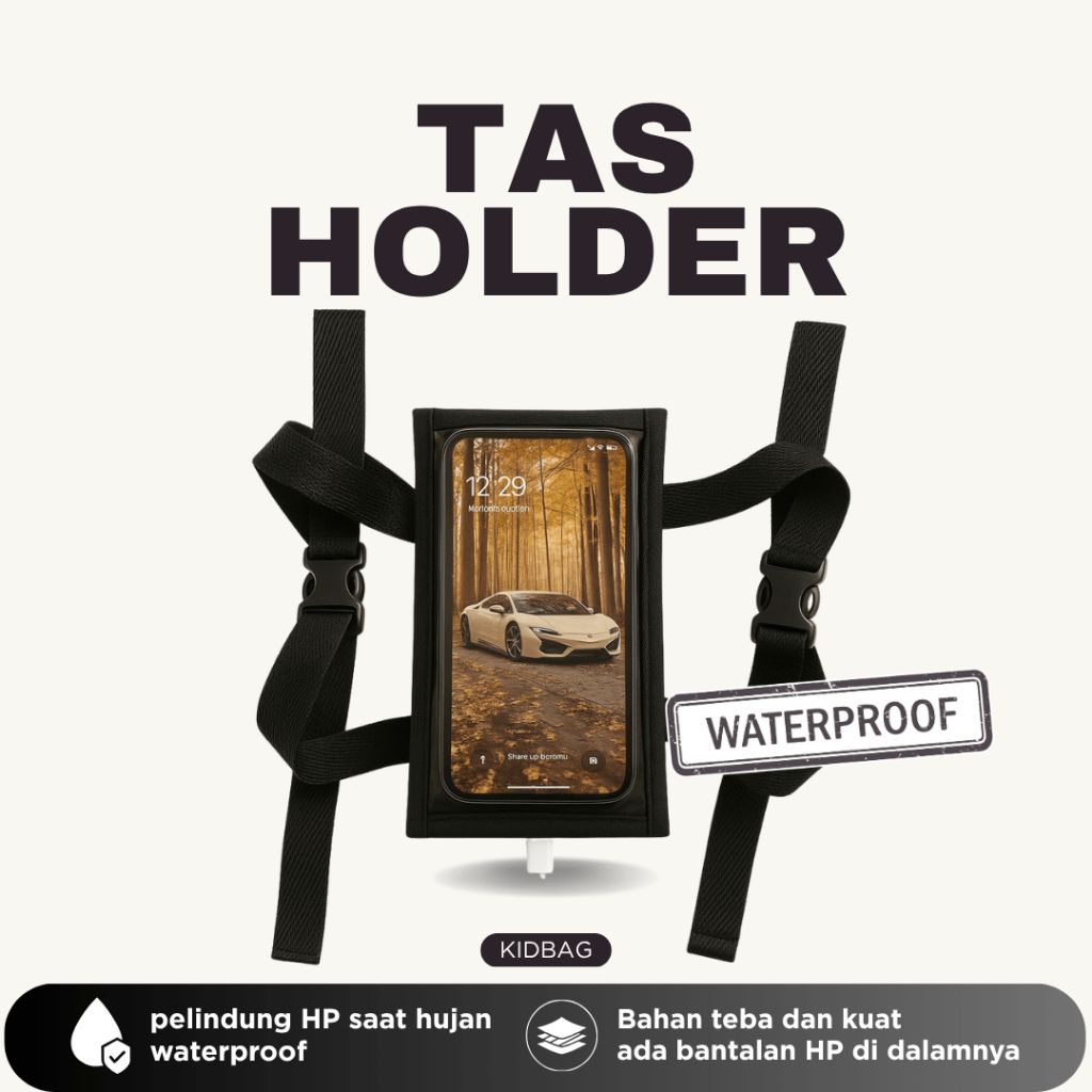 Tas Holder/Dompet HP Motor/Tas HP Motor/Tas HP Anti Air/Tas HP Anti Jambret /Tas HP Ojol