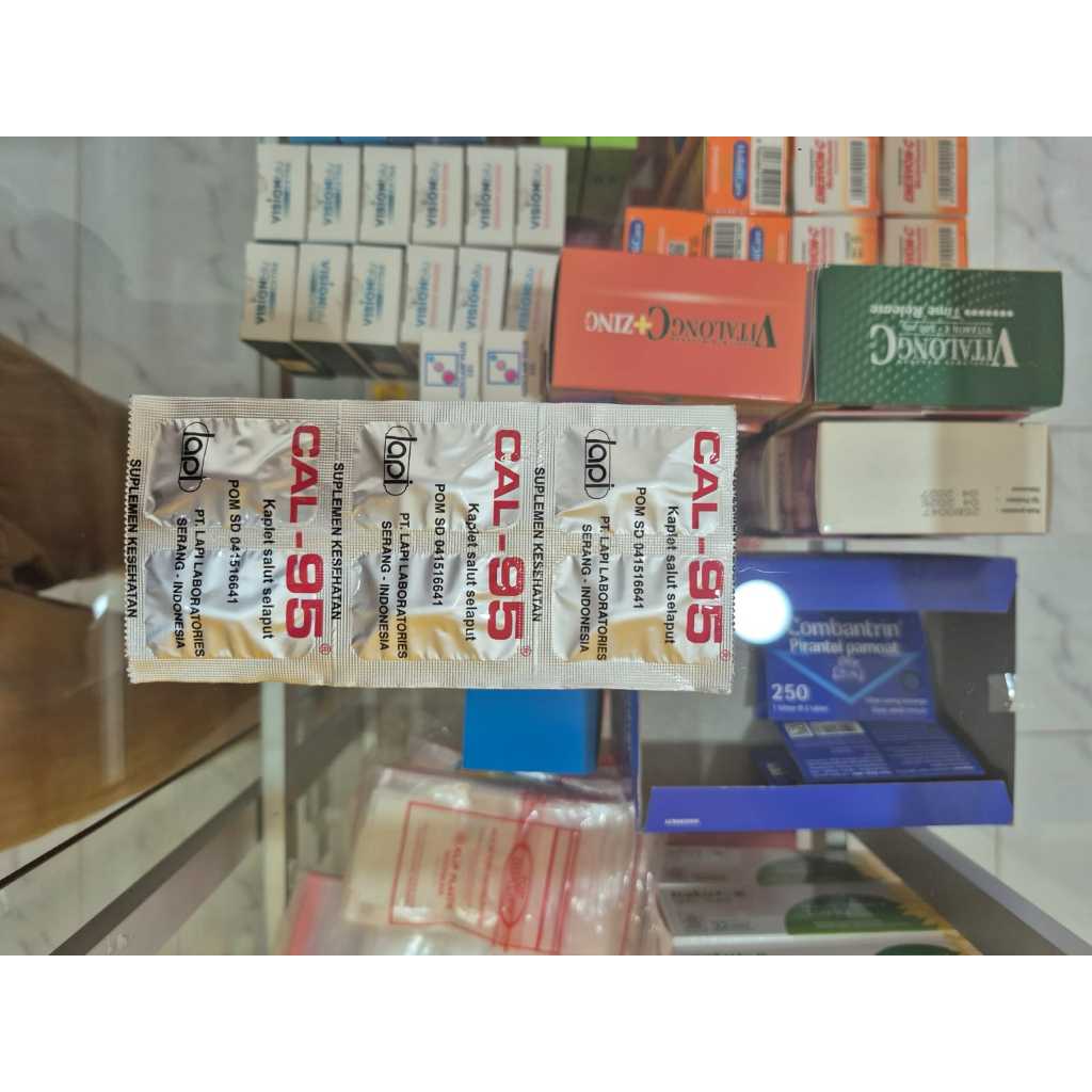 CAL 95 CAL-95 1 STRIP ISI 6 KAPLET SUPLEMEN TULANG