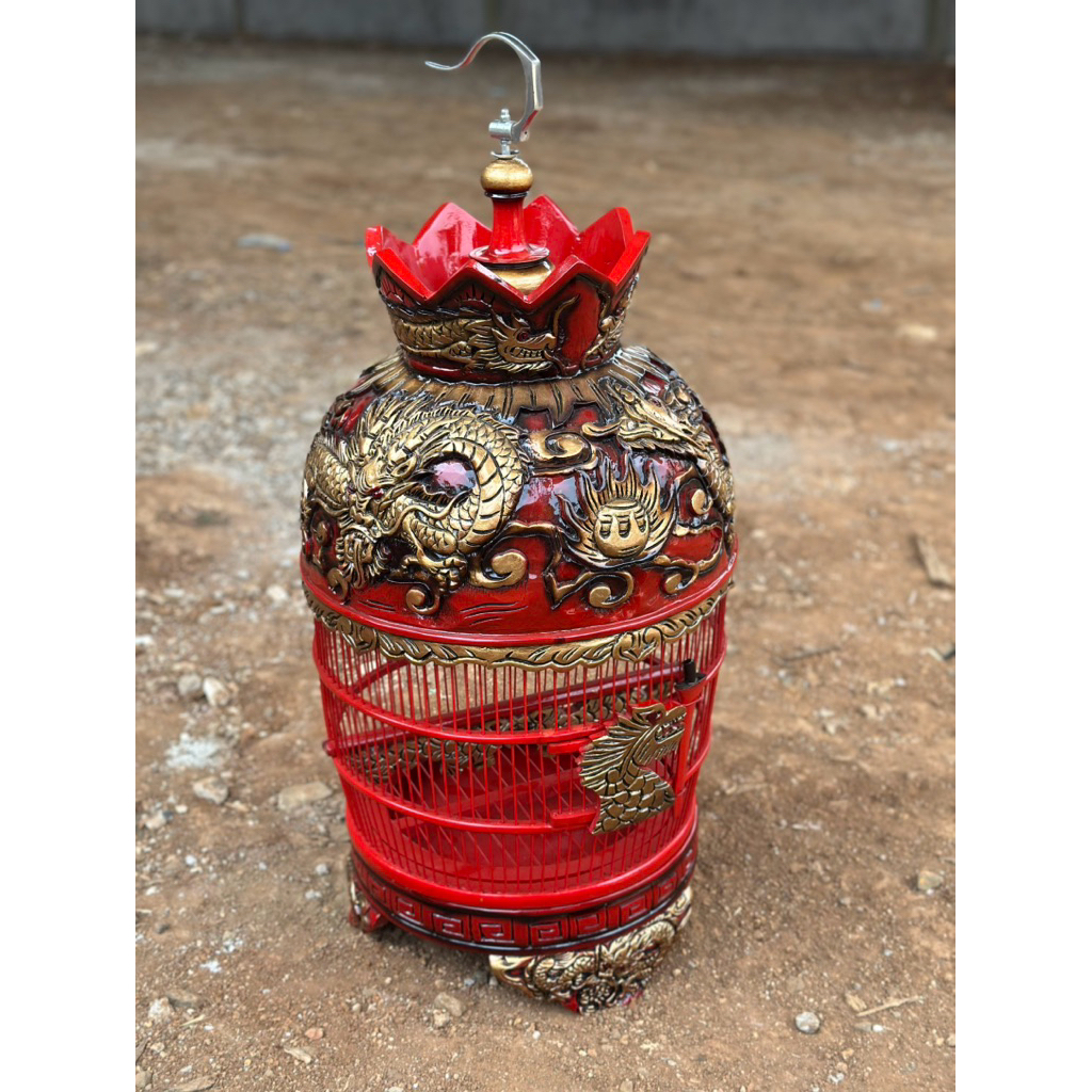 Sangkar Perkutut Ukiran Naga