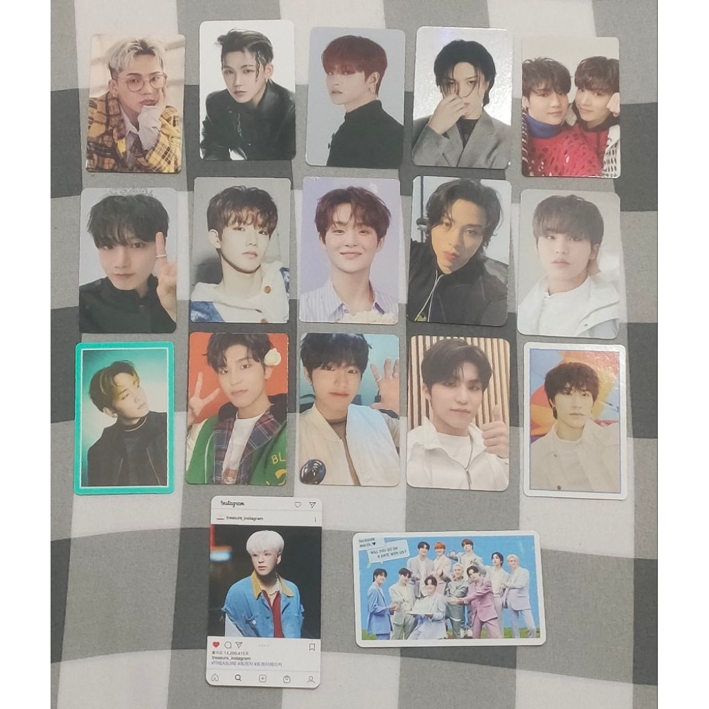 WTS WANT TO SALE LFB PHOTOCARD POSTCARD TREASURE JEONGWOO BUNGA JEONGWOO KTOWN TSS PB GREEN JUNKYU J