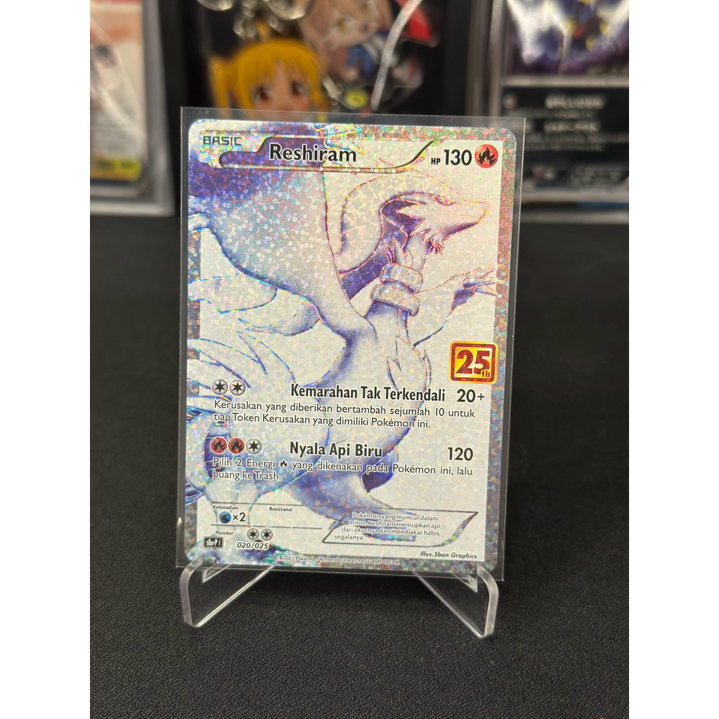 Pokemon Reshiram 25th 020/025 Indonesian