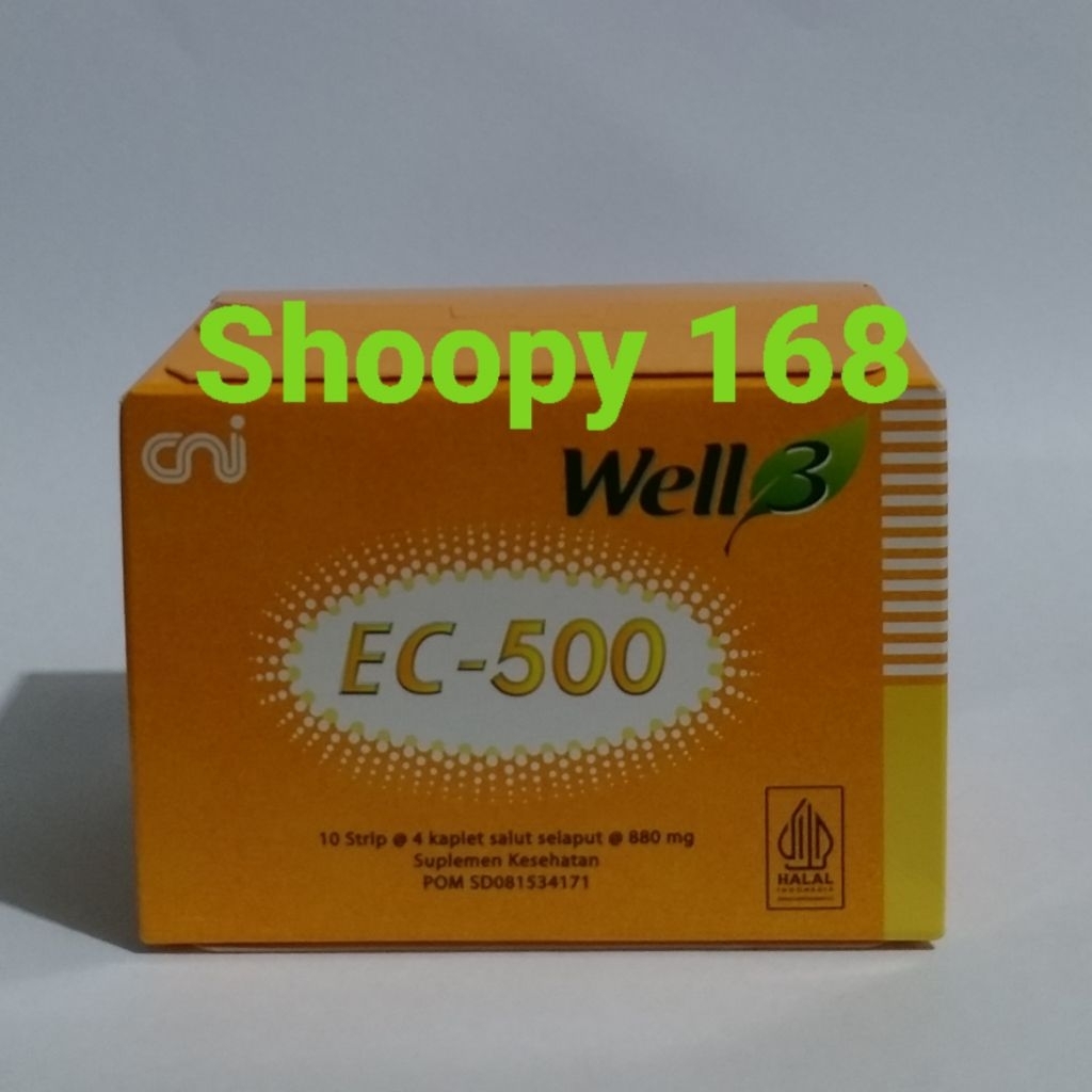 CNI Well3 EC-500 nama baru dari Original CNI Ester C Plus Vitamin C box isi 40 tablet