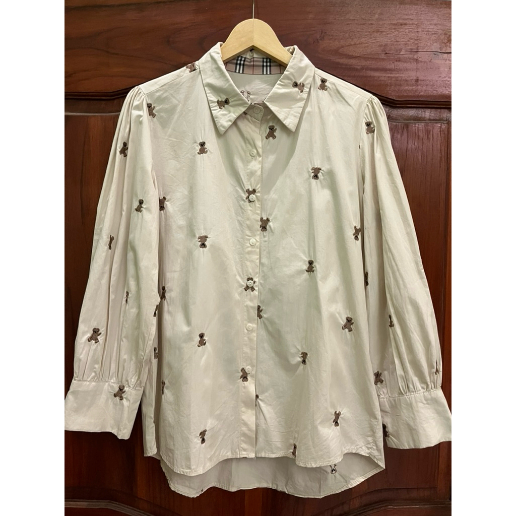 prelov kemeja bordir teddy bear