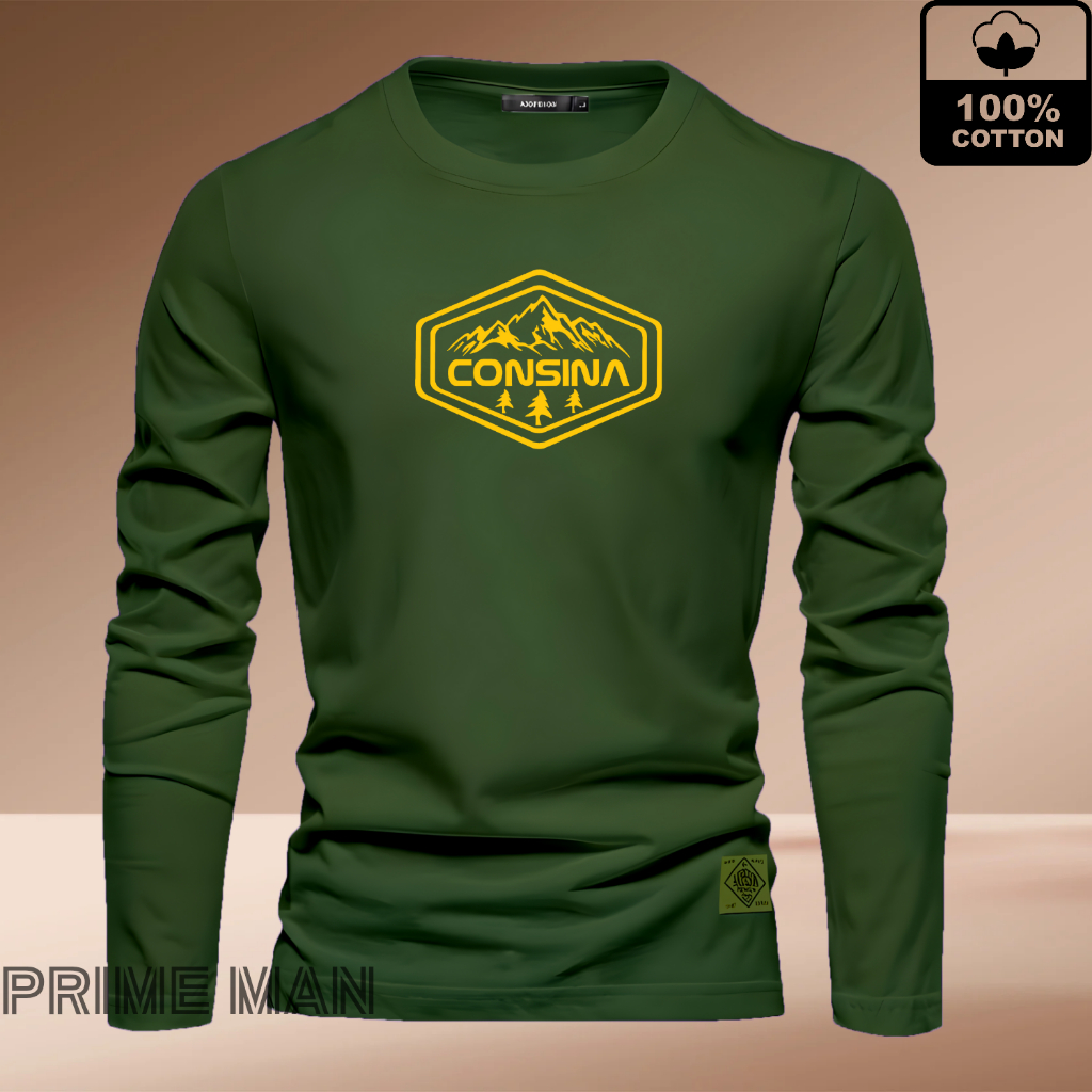 KAOS LENGAN PANJANG PRIA CON COTTON COMBED 24s / KAOS VINTAGE / KAOS PREMIUM / KAOS LENGAN PANJANG /