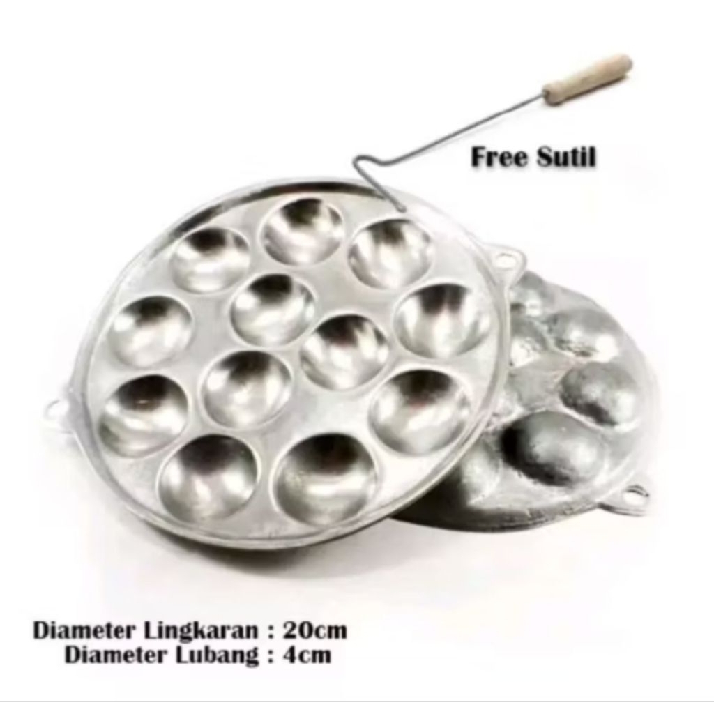 cetakan baklor martabak telor mini/cetakan baklor congkel + 1 sutil