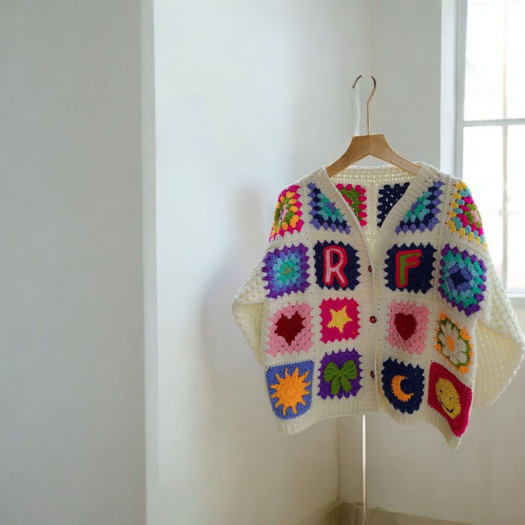 Cardigan Crochet White