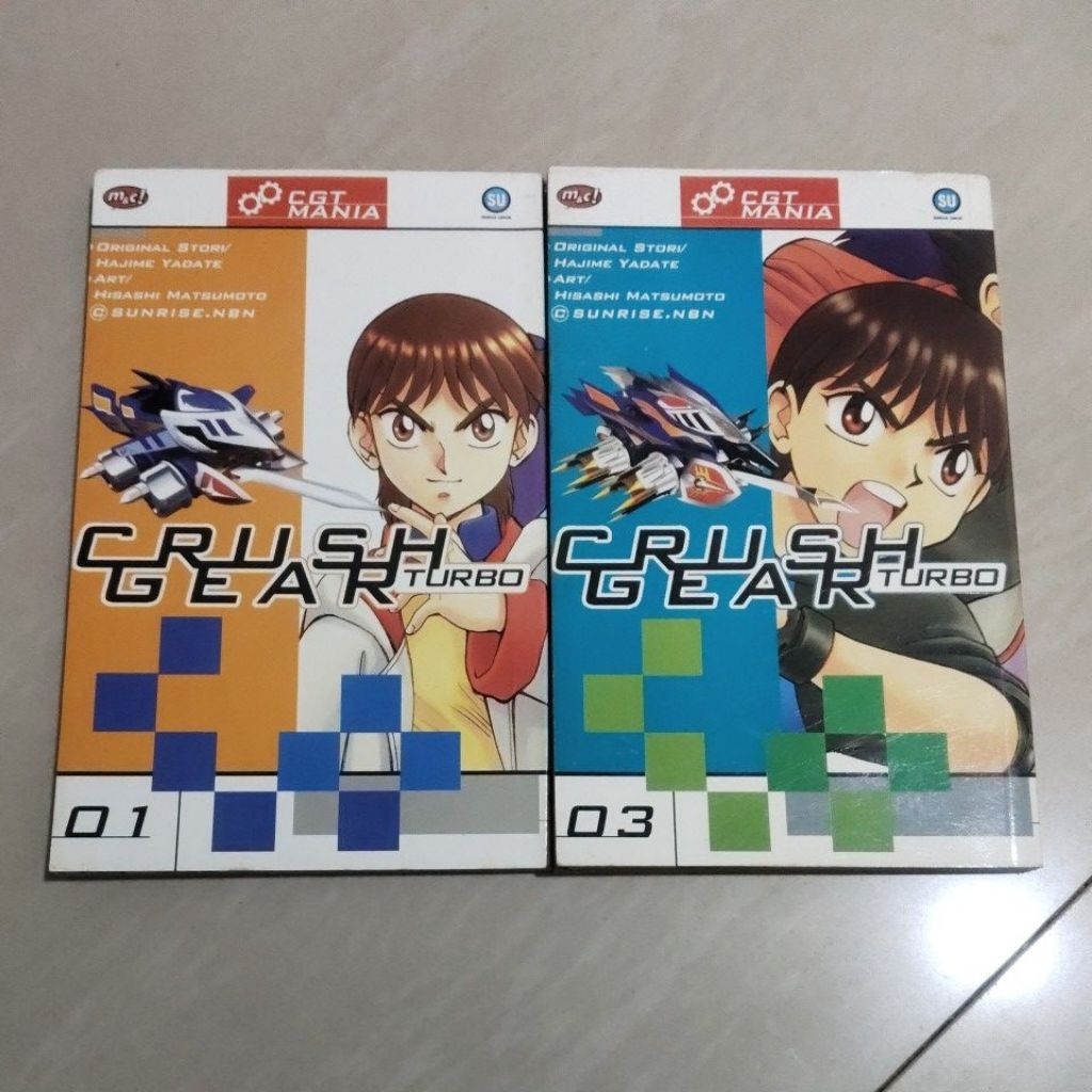 2 KOMIK ORI KOMIK CGT ( CRUSH GEAR TURBO ) NO 1 & 3 PENERBIT M&C