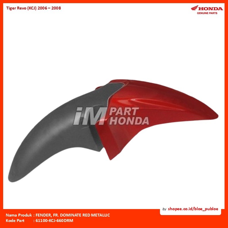 FENDER, FR. DOMINATE RED METALLIC/61100KCJ660DRM