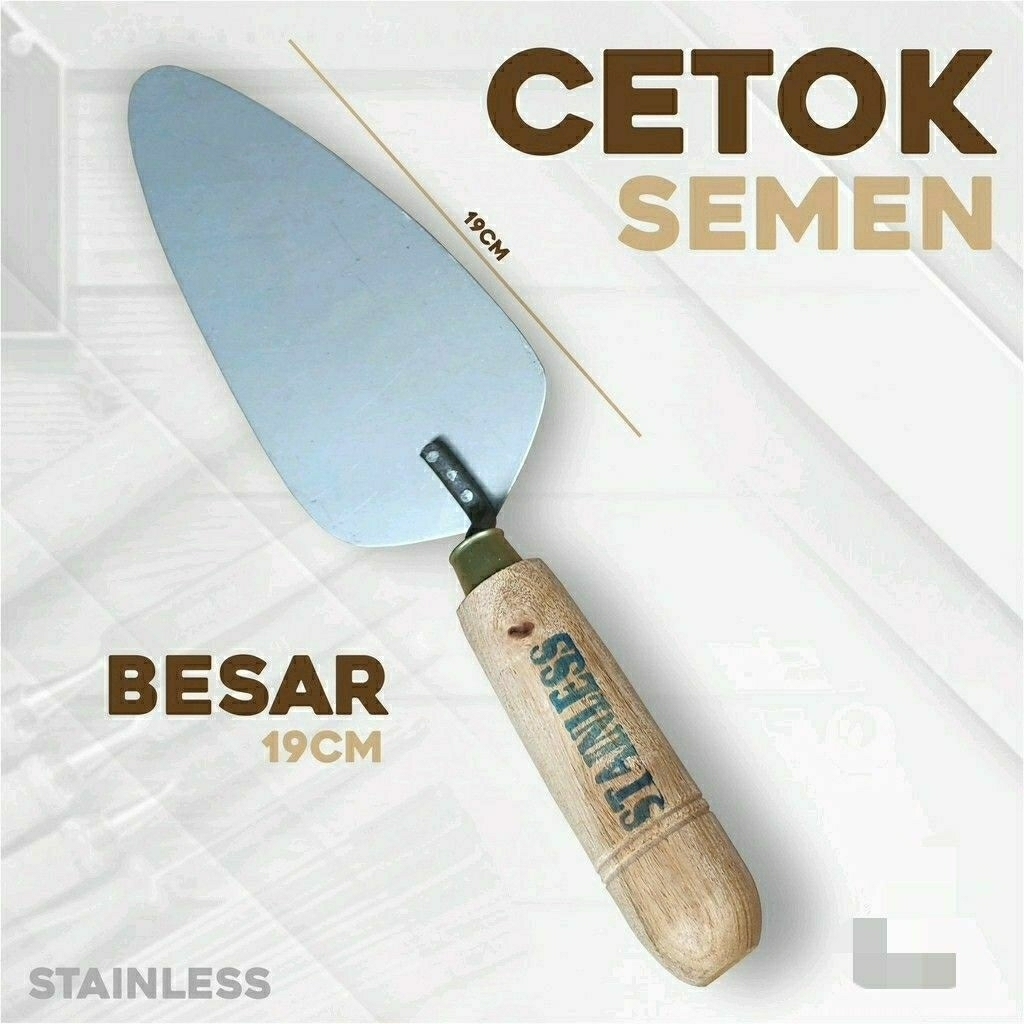 Cetok Stainless cetok galur Sendok Semen asli