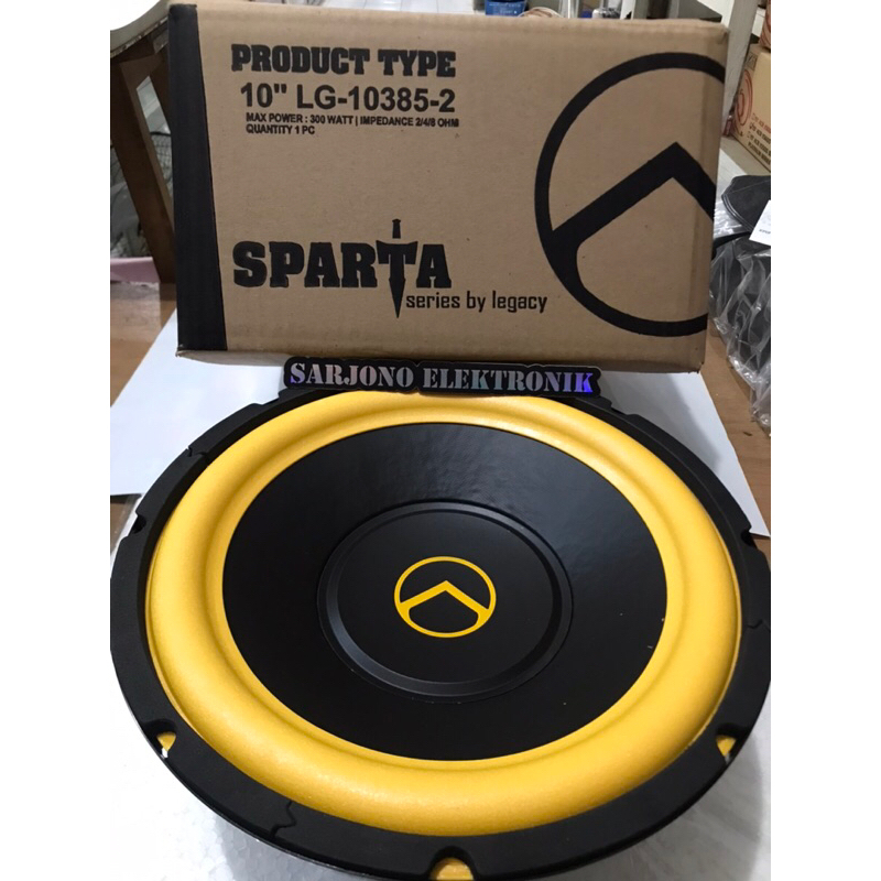 speaker subwoofer legacy sparta 10 inch 10385 double coil