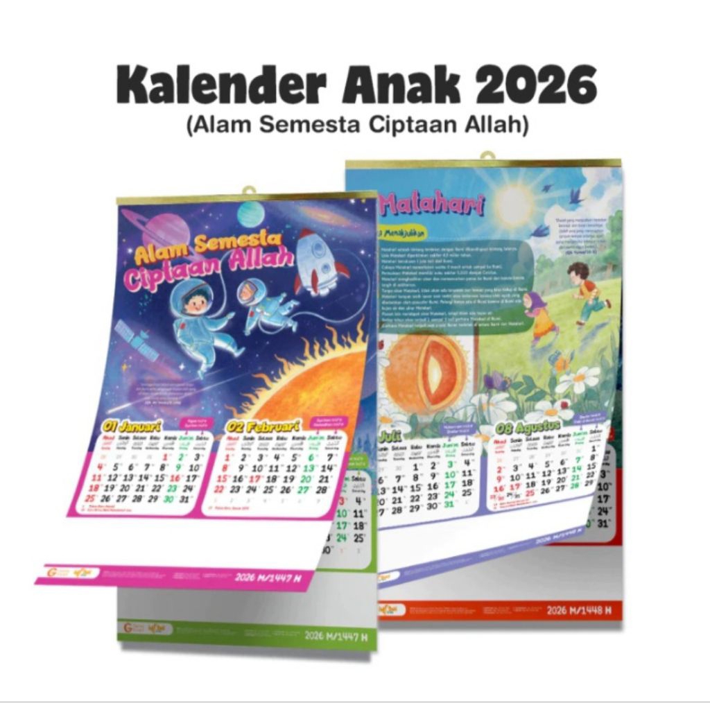 KALENDER DINDING ANAK MUSLIM 2026 PENERBIT GEMA INSANI