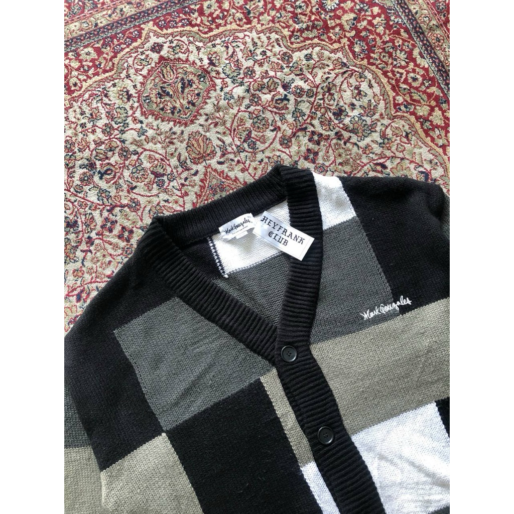 Mark gonzales oversized cardigan knitwear jacket Mark gonzales skateboarding H411