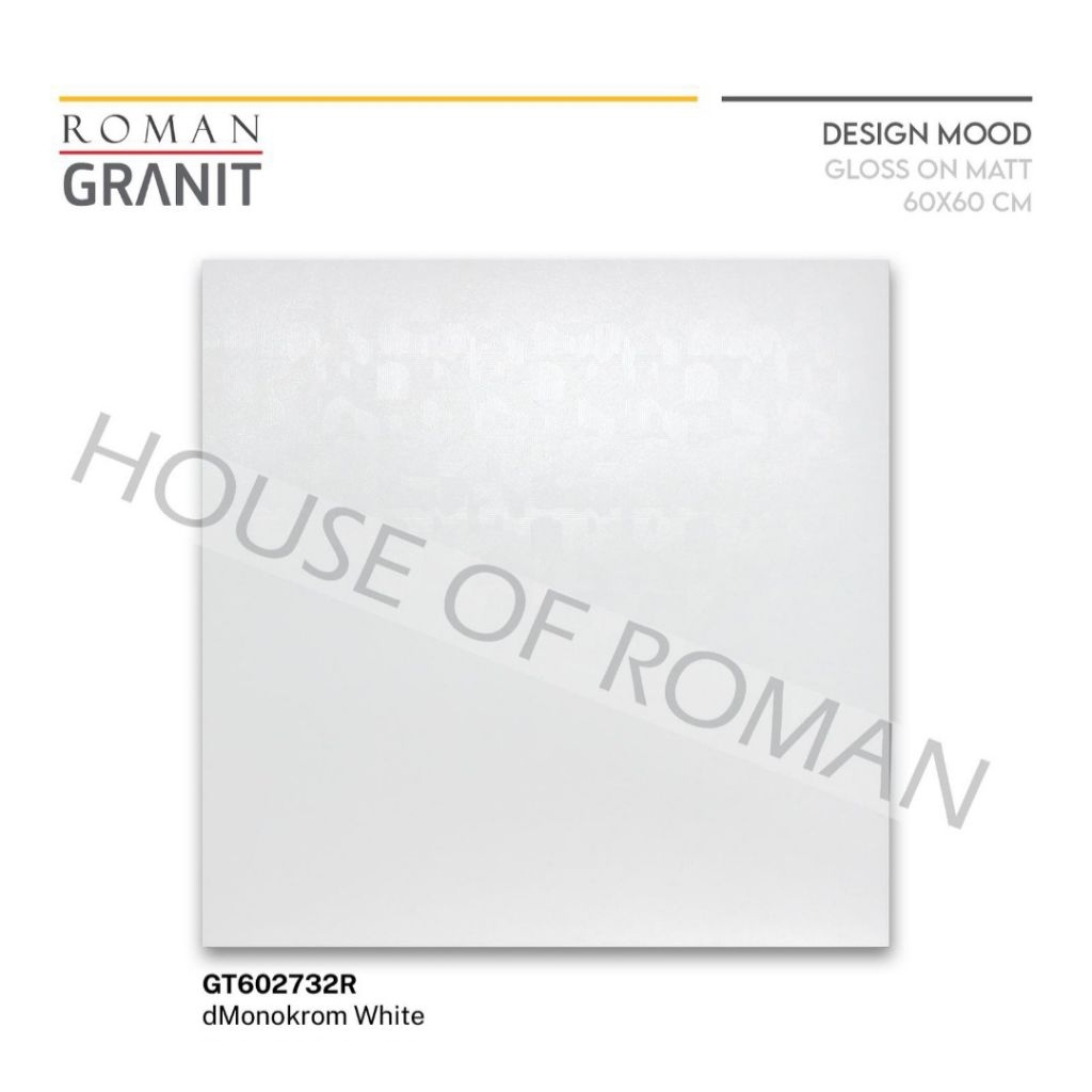 Roman Granit GT602732R dMonokrom White 60x60 Kw1
