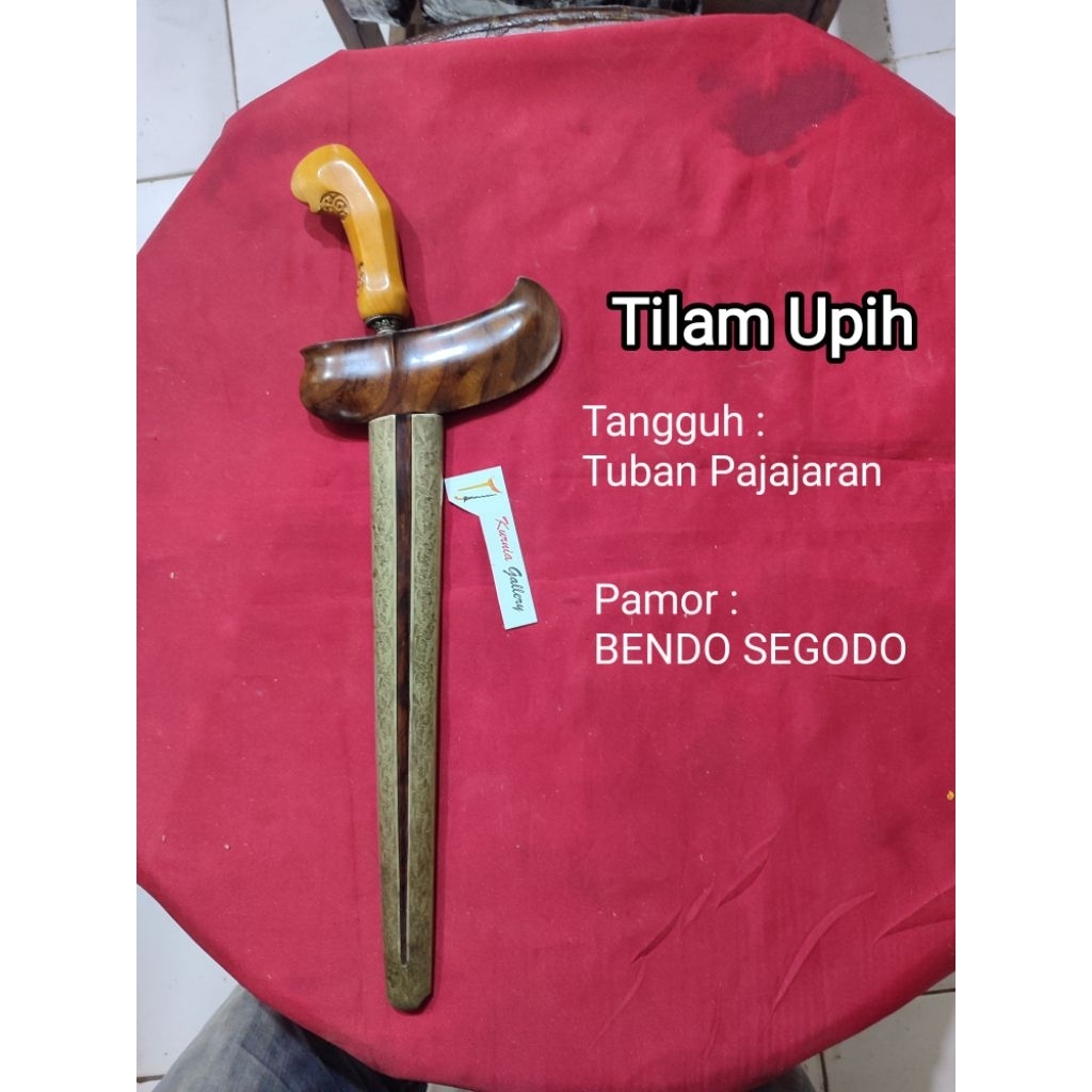 Keris Tilam upih Tua Tuban Pajajaran pamor bendo Segodo