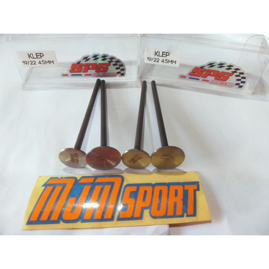 Klep mx , fu 19/22,5 1set.- klep 19 22,5 batang 4,5mm klep MX dan satria fu