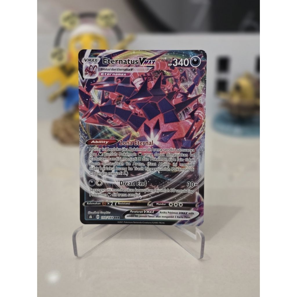 Kartu Eternatus Vmax RRR 110/184 Pokemon TCG Indonesia