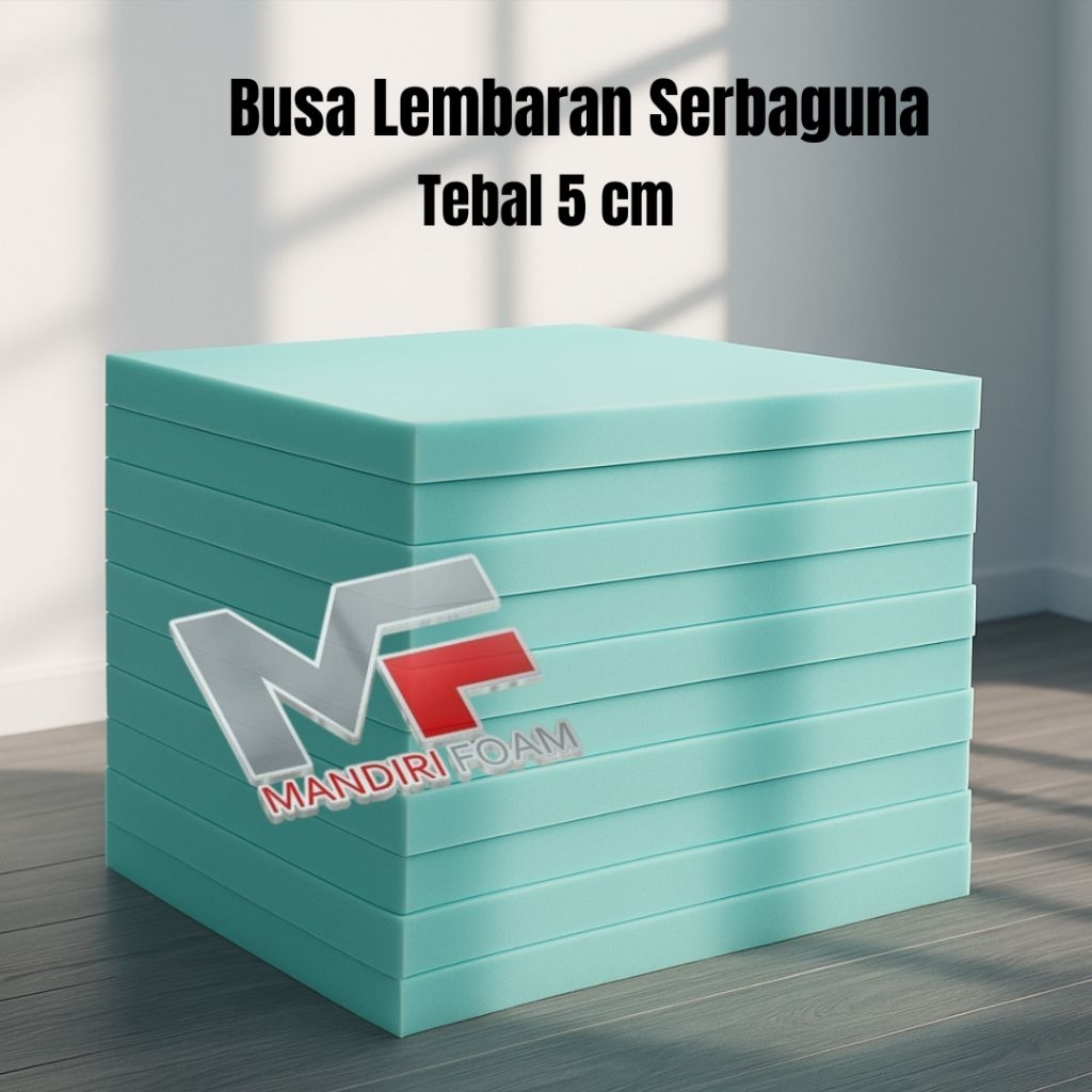 Busa Lembaran Serbaguna Density 23 Tebel 5 cm Busa Lesehan Busa Alas Sofa Busa Alas Kursi