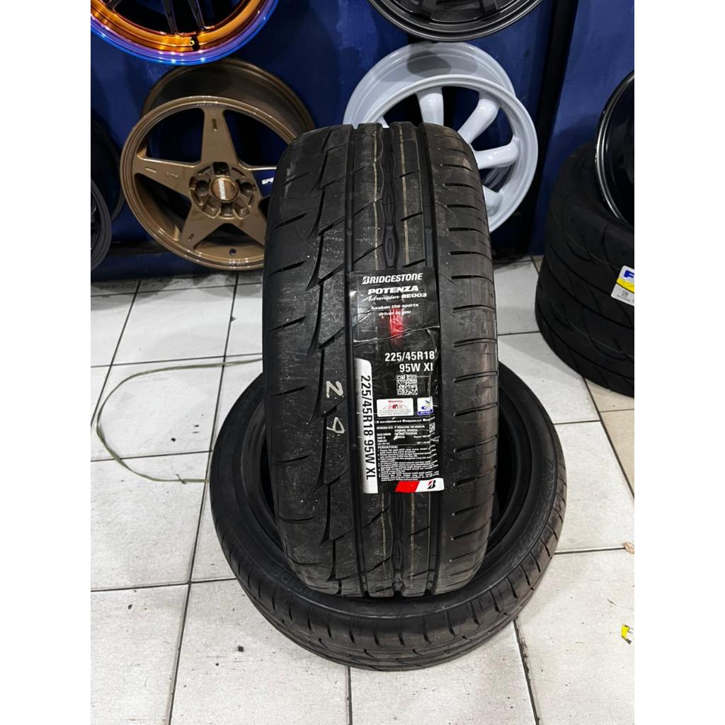 Ban Mobil Bridgestone Potenza RE003 Ring 18 225 45 R18 Andrenalin Ban Mobil Soft Coumpound/Semislick