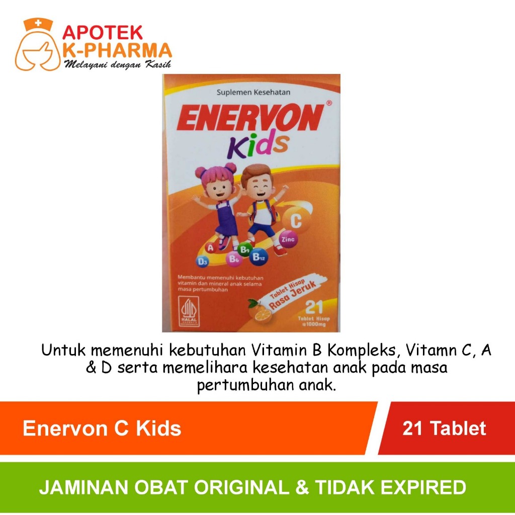 Enervon C Kids Isi 21 Tablet Obat Original
