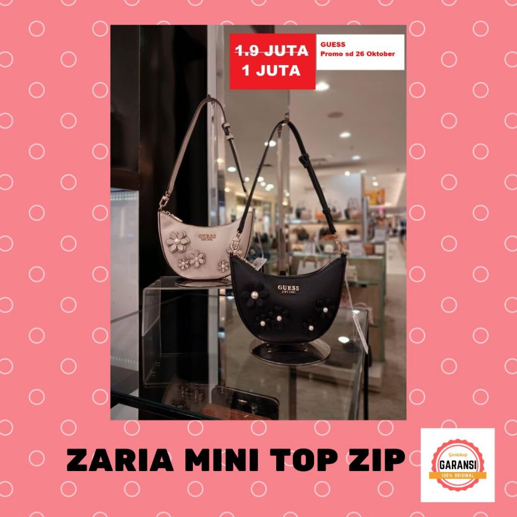 Tas Guess seri ZARIA MINI TOP  shoulder bag 100% Original Store