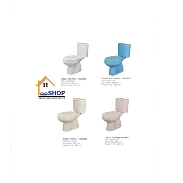 Water closets ina - closet duduk ina - CX100/T10 - FGS00931
